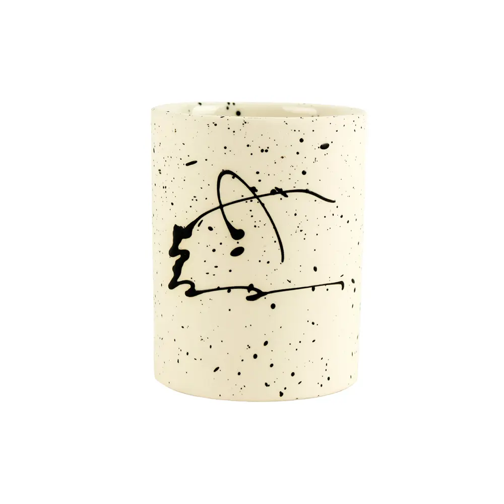 Фото 2 Стакан для щеток дали керамика белый