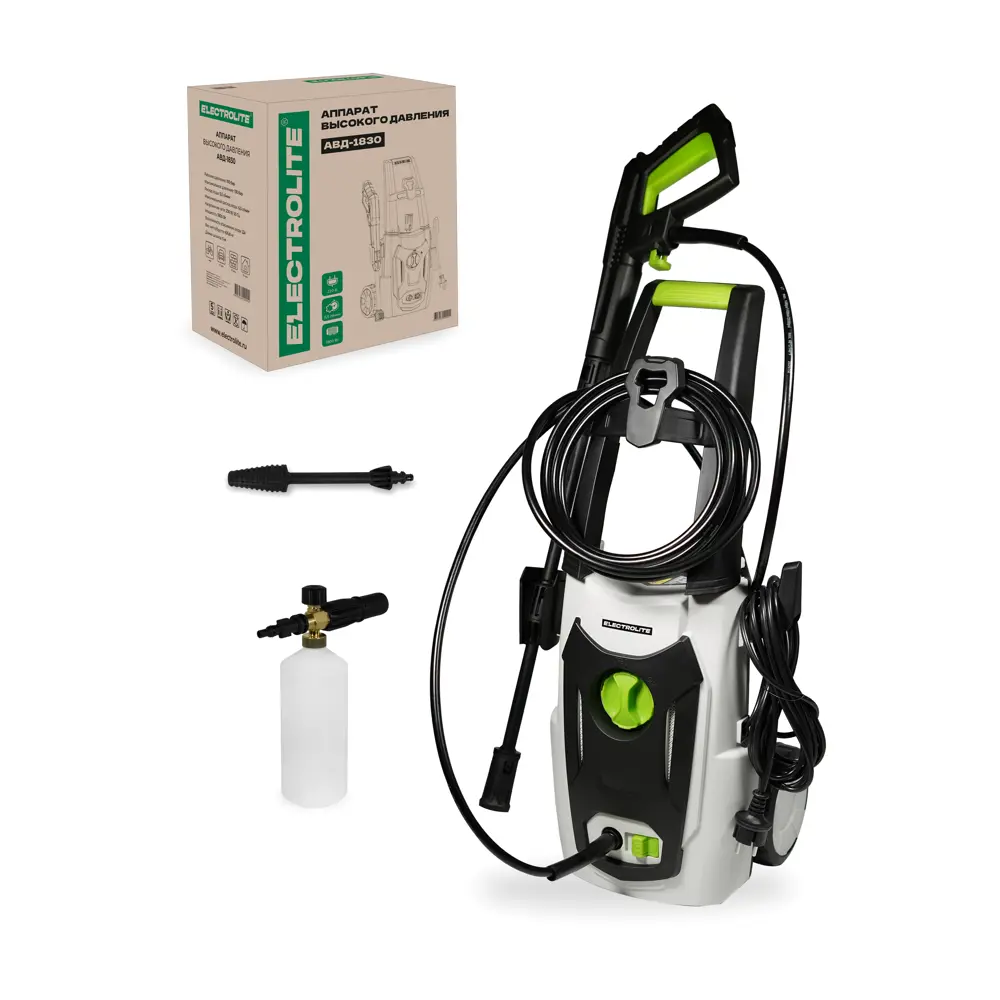 Фото 2 Мойка высокого давления Electrolite 1830, 130 бар, 390 л/ч Фото 2 Мойка высокого давления Electrolite 1830, 130 бар, 390 л/ч