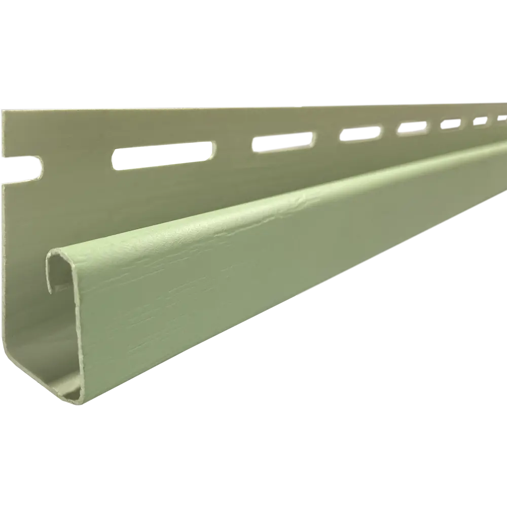 Фото J-профиль для сайдинга MONLID цвет зеленый 3 м Фото J-профиль для сайдинга MONLID цвет зеленый 3 м