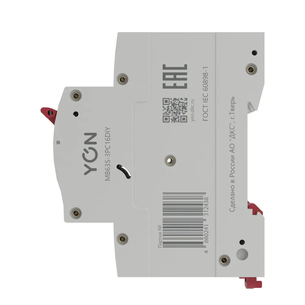 Фото 4 Автоматический выключатель DKC Yon 3P C16 А 4.5 кА