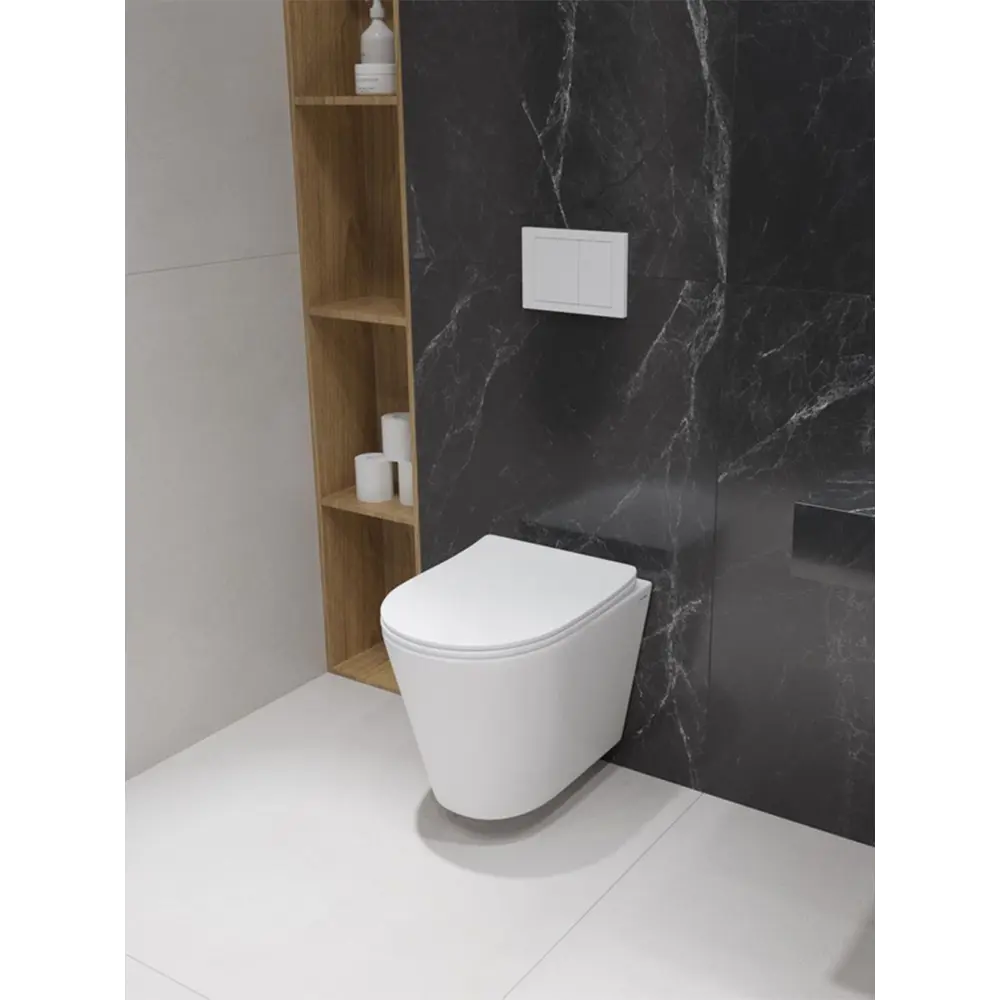 Фото 11 Инсталляция с унитазом Grohe 98240S476V и гигиеническим душем, белая кнопка