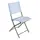 Стул складной «Дэнвер», металл/текстиль, цвет голубой