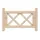 Заборчик бордюрный Timber&Style дерево 0.38x0.58м