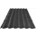 Металлочерепица 0.4мм 1185x1170 мм РЕ RAL 7024 графит