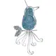Ёлочное украшение «Птичка» металл, цвет голубой, 12 см