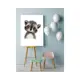 Постер в раме ПростоПостер Енот 988366673572, 60x90 см