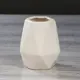Ваза настольная керамическая "Ромб" цвет белый, 10.5 см