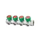 Коллектор Varmega VM14624 на 4 выхода 3/4"x1/2" латунь