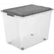 Контейнер 70л COMPACT 57*39.5*43.5 см, прозрачный/антрацит