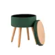 Пуф рогожка Stool Group Store Woody HS-WL14 V75, 36x45 см, цвет темно-зеленый