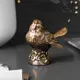 Статуэтка из мрамора Bogacho Птичка Терра бронзового цвета