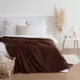 Плед Этель 6894299, 150x200 см, флис, коричневый