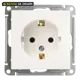 Розетка встраиваемая Systeme Electric W59 с заземлением цвет белый