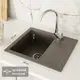 Мойка для кухни врезная с крылом Granfest Quadro GF-Q-650L 65x50 см глубина чаши 19 см мрамор цвет маренго