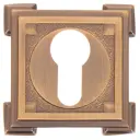 Накладка на цилиндр декоративная цвет кофе 2 шт.