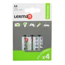Аккумуляторные батарейки Lexman AА 4шт 2000mAh