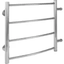 Полотенцесушитель водяной лесенка Вармо Сатурн 45x50 см боковая подводка 1/2" нержавеющая сталь цвет серебристый