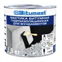 Мастика гидроизоляционная битумная Bitumast для фундамента 1.8 кг