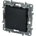 Выключатель одноклавишный с подсветкой/индикацией - Legrand Etika - 10А 250В безвинтовые зажимы - антрацит