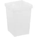 Контейнер для хранения Delinia ID 10x10x14.7 см пластик цвет белый