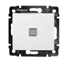 Переключатель одноклавишный с подсветкой - Legrand Valena - 10А 250В схема 6L безвинтовые зажимы - белый