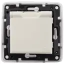 Розетка с заземлением IP44 - Legrand Structura - со шторками с защитной крышкой 16А 250В винтовые зажимы - слоновая кость