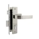 Замок врезной Нора-М N107-70 Л 16140 цвет матовый хром