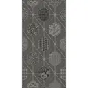 Декор настенный Azori Devore Geometria 31.5x63 см матовый цвет серый геометрия