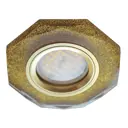 Комплект точечных светильников встраиваемых Ecola Fp1652eff-5 под отверстие 6 мм GU5.3 цвет золото 5 шт