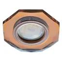 Комплект точечных светильников встраиваемых Ecola Fa1652eff-4 под отверстие 6 мм GU5.3 цвет медь 4 шт
