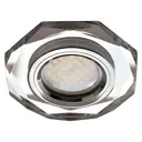 Комплект точечных светильников встраиваемых Ecola SC1652EFF-2 MR16 LD1652 с LED подсветкой под отверстие 65 мм GU5.3 цвет серый 2 шт