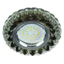 Комплект точечных светильников встраиваемых Ecola MR16 LD7009 под отверстие 65 мм GU5.3 цвет черный 2 шт