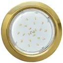 Комплект точечных светильников встраиваемых Ecola H4 LD5300 под отверстие 90 мм GX53 цвет золото 2 шт
