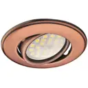 Комплект точечных светильников встраиваемых Ecola Fp1601efs-8 под отверстие 6 мм GU5.3 цвет медь 8 шт