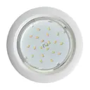 Комплект точечных светильников встраиваемых Ecola Fw5355ecd-6 под отверстие 90 мм GX53 цвет белый 6 шт