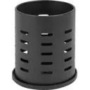 Подставка для столовых приборов 12x12x13.5 см сталь цвет чёрный
