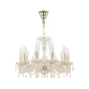 Люстра потолочная хрустальная Bohemia Ivele Crystal 104.10.165.G E14 10 ламп 20 м²