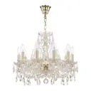 Люстра потолочная хрустальная Bohemia Ivele Crystal 105.10.165.G E14 10 ламп 20 м²