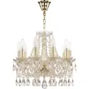Люстра потолочная хрустальная Bohemia Ivele Crystal 107.10.141.G E14 10 ламп 20 м²