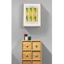 Постер Просто Постер Японский минимализм - Желтый паттерн 40x50 в раме Металл