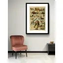 Постер Просто Постер Виды млекопитающих 50x70 в раме Металл