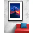 Постер Просто Постер Закат у дерева 40x50 в подарочном тубусе Металл