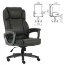 Кресло офисное Brabix Premium Favorite Ex-577 пружинный блок рециклированная кожа серое 531935