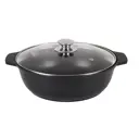 Жаровня с крышкой Kukmara ж34а чёрный, 3 л