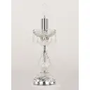 Лампа настольная Bohemia Ivele Crystal 112L.1-27.Ni.V0300 E14 цвет серебряный