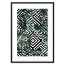 Постер Дом Корлеоне Пальмовые листья графика 07-0445-21x30, 21x30 см