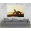 Плакат Просто Постер Авиалайнер на закате 50x70 в подарочном тубусе 636587870628