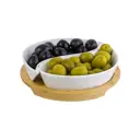 Тарелка под оливки Elan Gallery "Инь-Янь розы" 540272 15x15x3.5 см