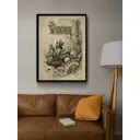 Постер Просто Постер Ведьмак. Винтажная афиша 60x90 в раме