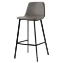 Стул барный BERG Hugh экокожа цвет серо-коричневый